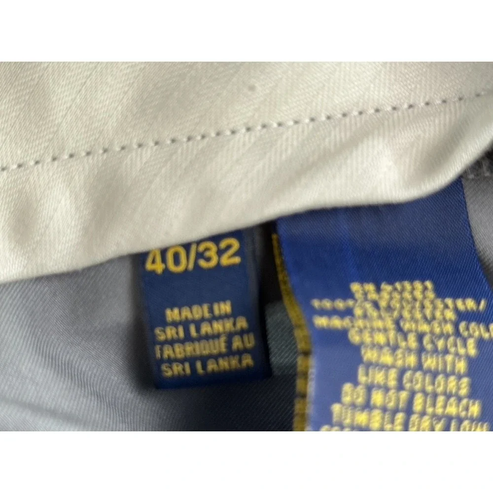 Polo Ralph Lauren Pants Mens 40x32 Gray‎ Slim Fit Marine Grey Chino Dress New